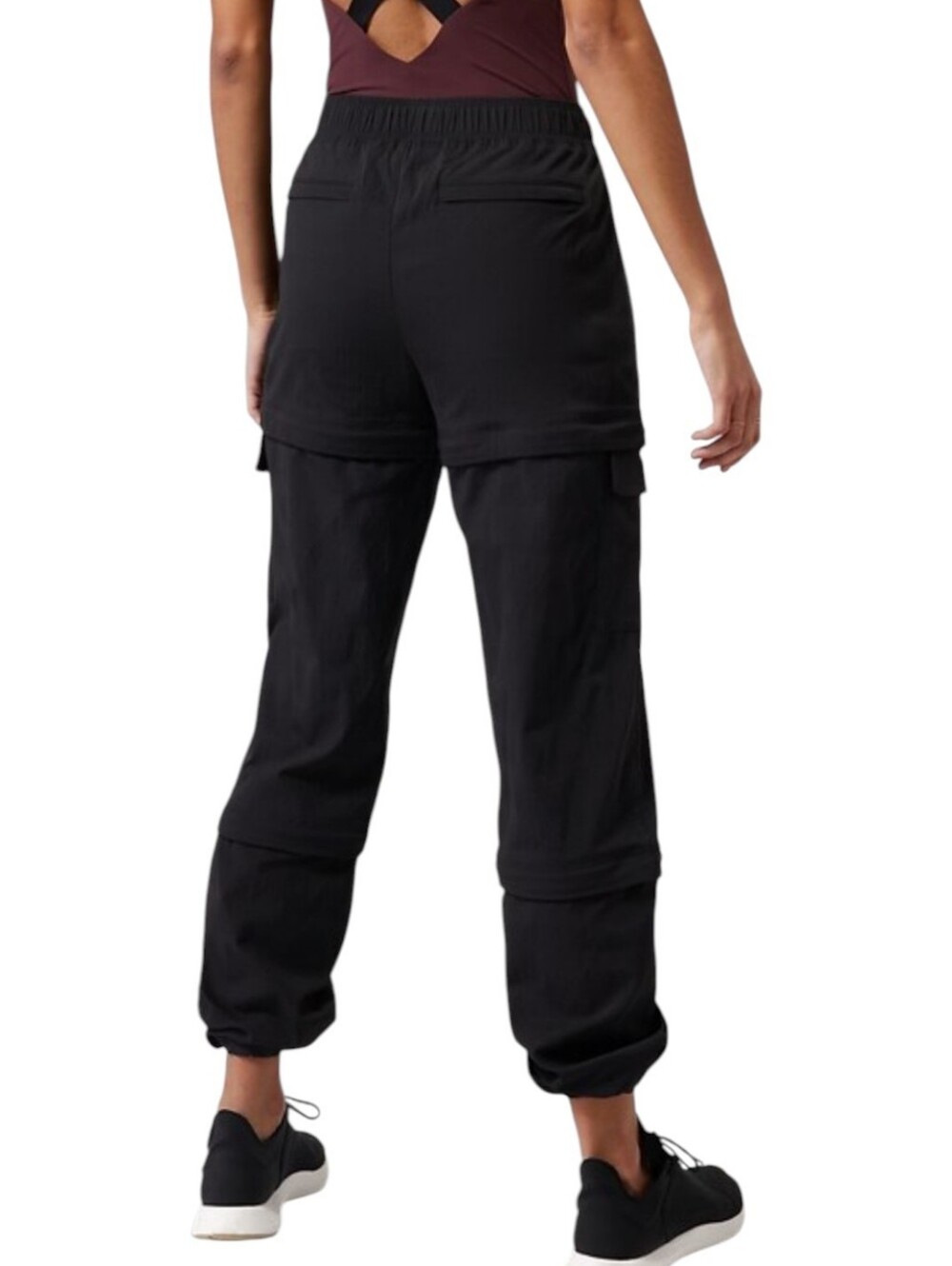 Athleta Trekkie Convertible Hike Pant Women's 12 Black